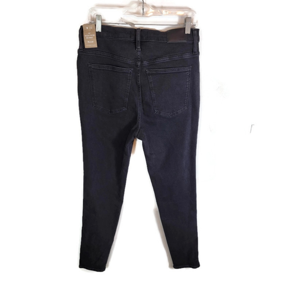 MADEWELL Inch High Rise Black Skinny Jeans - Picture 3 of 10